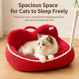 Semi-Enclosed Cat & Dog Bed with Removable, Washable Design