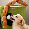 Sausage-Shaped Squeaky Tug Toy for Dogs