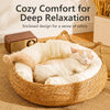 Woven Pet Bed for Cats and Small Dogs