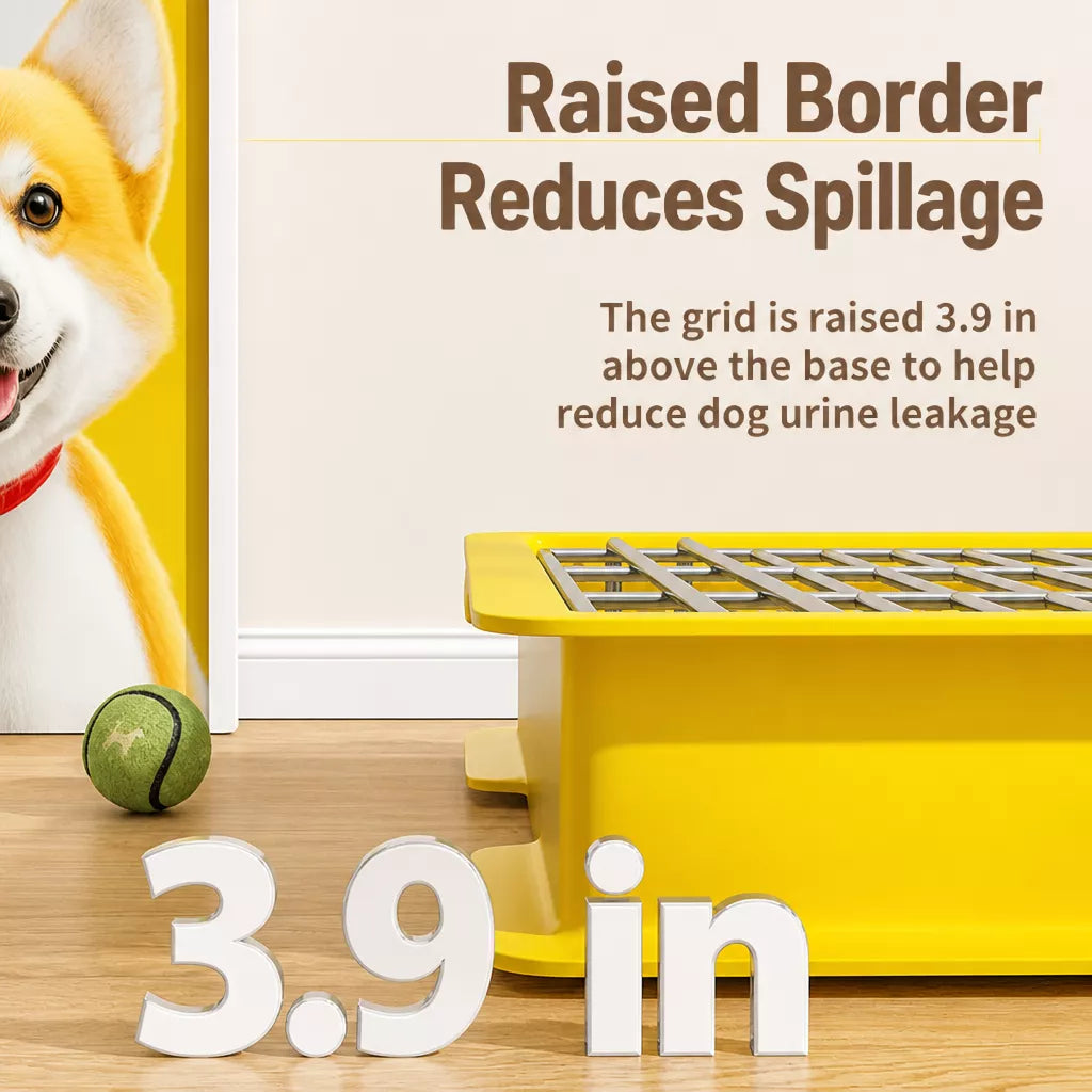 Plastic Dog Potty Tray with Grid Insert