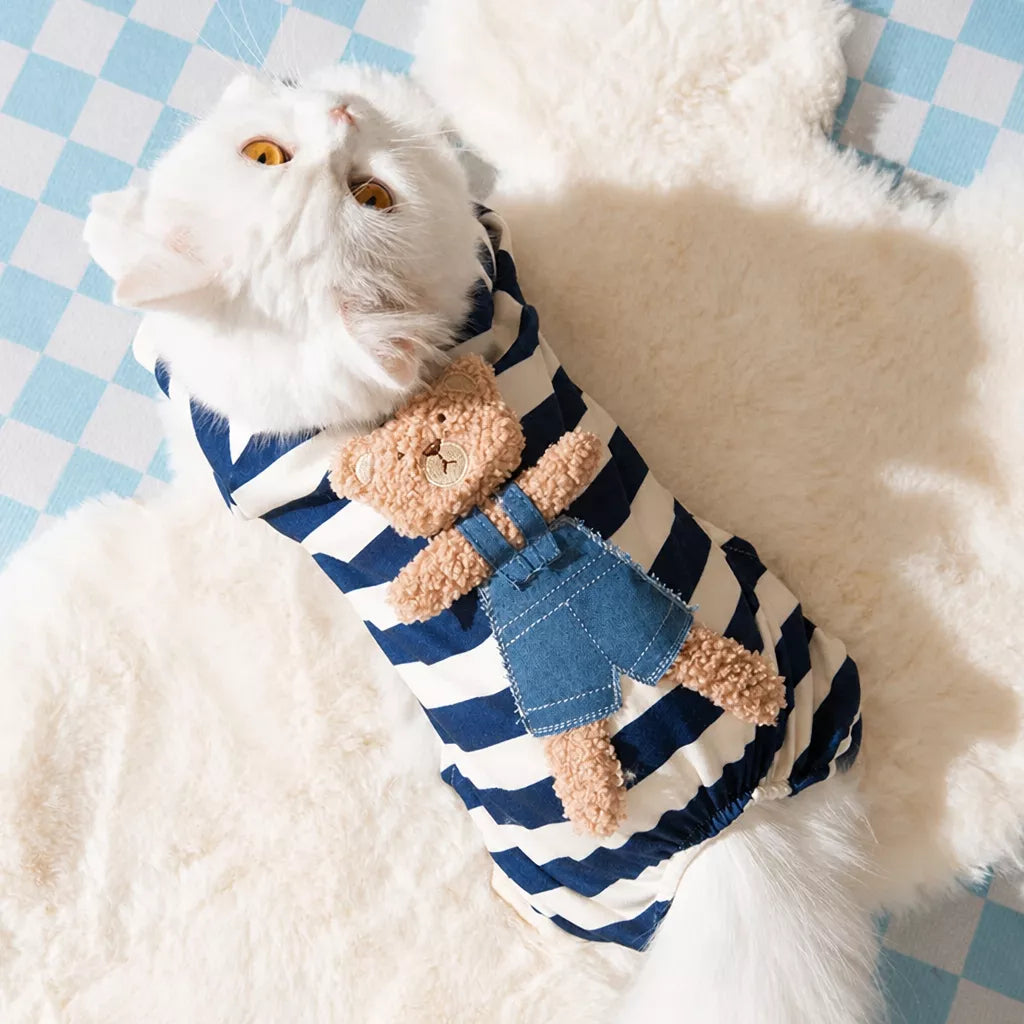 Teddy Bear Four-Leg Pet Outfit for Small Dogs & Cats