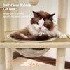 Compact Cat Tree with Space Capsule, Perch, and Cat Hideaway