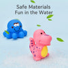 Rubber Bath Toy Set with Ocean Animal Figures