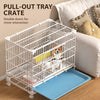 Reinforced Stackable Indoor Dog Crate with Potty Tray