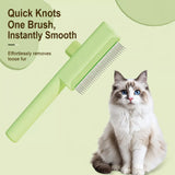 Self-Cleaning Deshedding Comb for Cats & Dogs