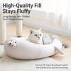 Semi-Enclosed Washable Pet Bed for Cats & Dogs