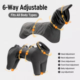 Four-Leg Rain Jacket for Medium to Large Dogs