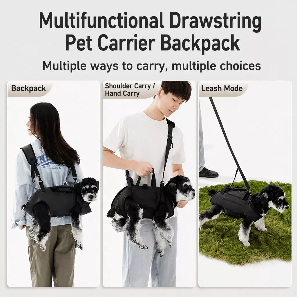 Convertible Pet Carrier Backpack and Shoulder Bag