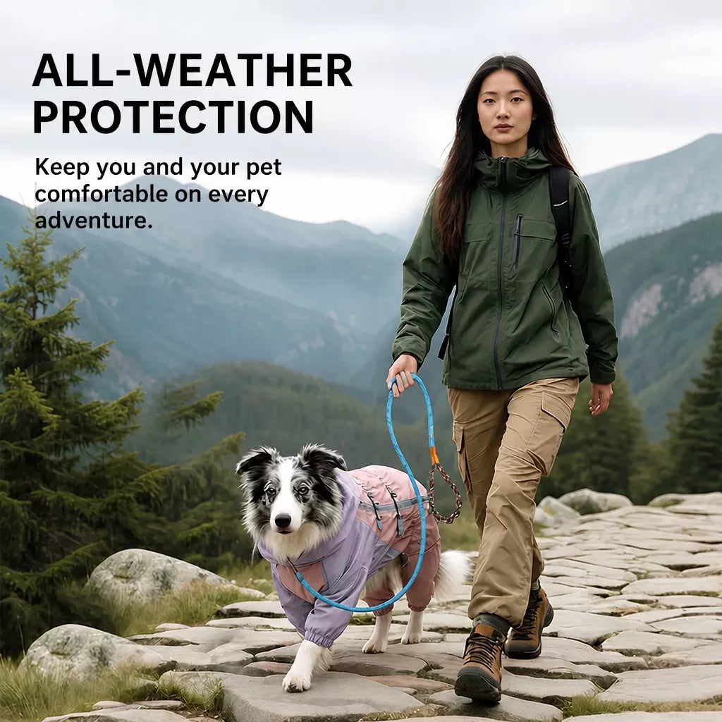 Four-Leg Dog Raincoat for Medium to Large Dogs