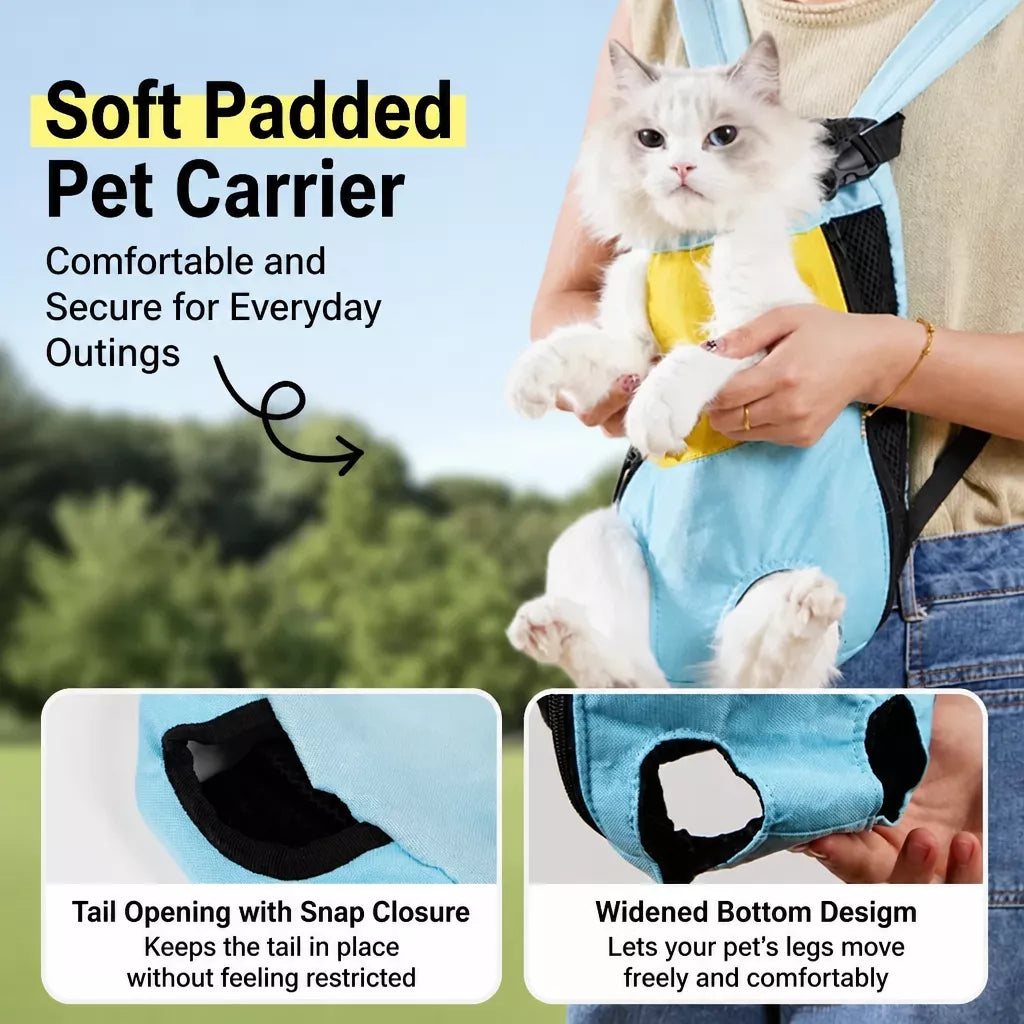 Breathable Pet Backpack Carrier for Cats and Small Dogs