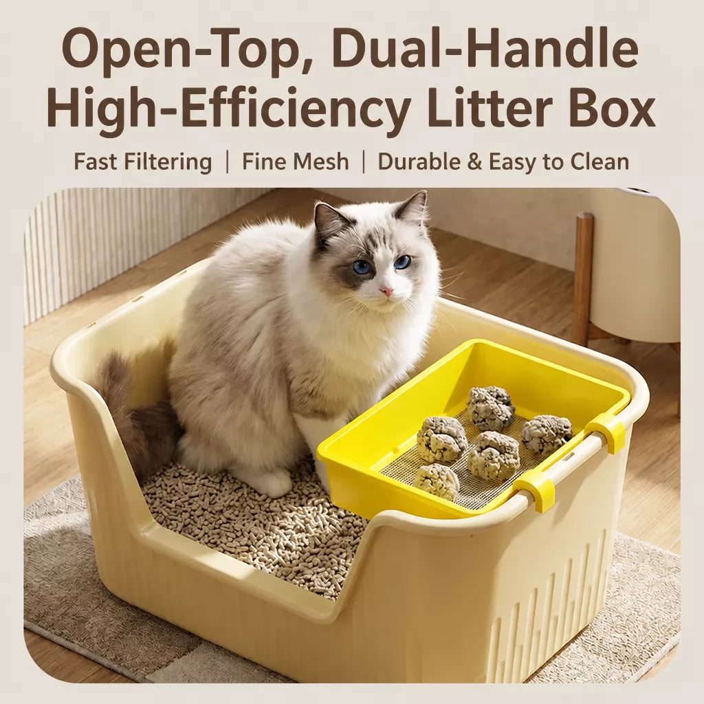 Cat Litter Sifting Screen and Scoop