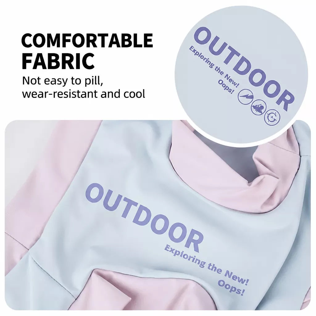 Lightweight Printed Color-Block Dog Vest