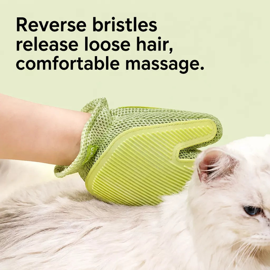 Double-Sided Cat Grooming Glove