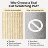Two-Level Square Sisal Cat Scratcher Barrel with Resting Space
