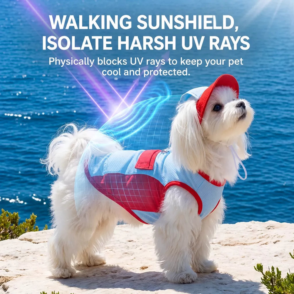 Lightweight Polyester Summer Vest for Small Dogs