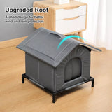 Enclosed Outdoor Pet Shelter for Cats and Dogs