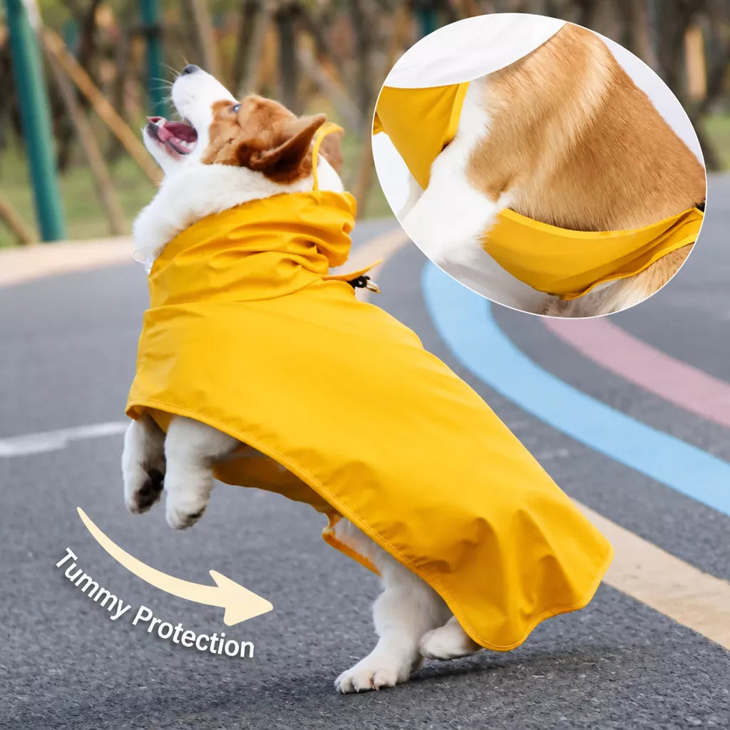 Full-Coverage Dog Raincoat Cape