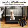 Heavy-Duty Iron Dog Crate with Bottom Tray
