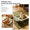 Portable Mesh Pet Cot with Removable Cushion