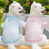 Lightweight Silk Pet Shirt with Lace Sleeves