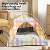 Semi-Enclosed Cat Tent Bed with Removable, Washable Design