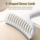 Curved Pet Deshedding Comb for Cats and Dogs