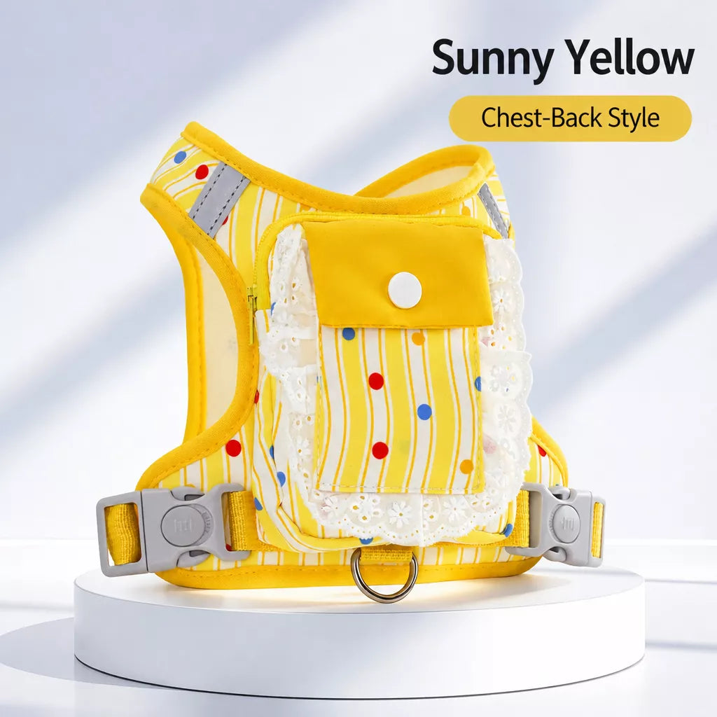 Vest-Style Harness and Leash Set for Small to Medium Dogs