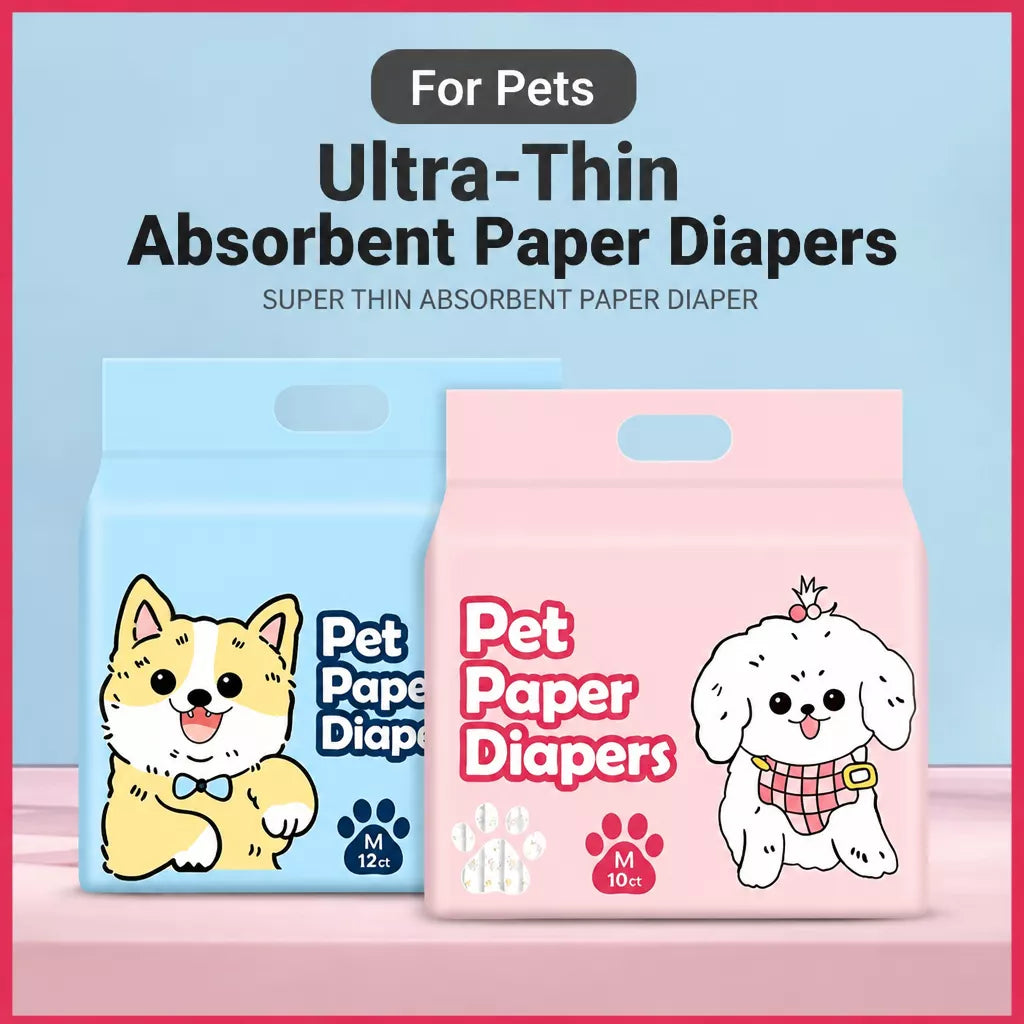 Disposable Dog Diapers for Male and Female Dogs
