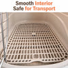 Portable Plastic Pet Carrier for Small Dogs and Cats