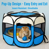 Foldable Octagonal Pet Tent for Cats & Dogs