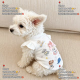 Bow Tie Flutter-Sleeve Pet Vest