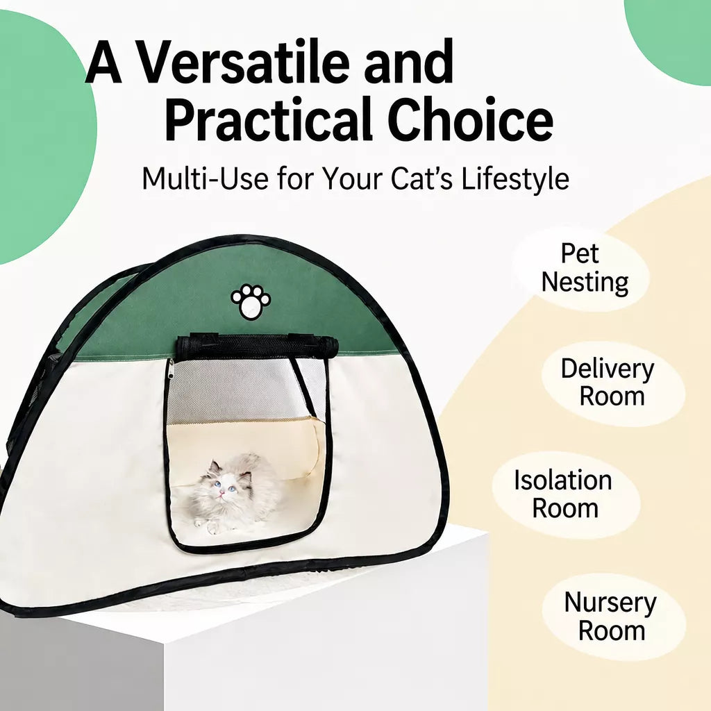 Portable Foldable Pet Tent Bed for Cats and Small Dogs
