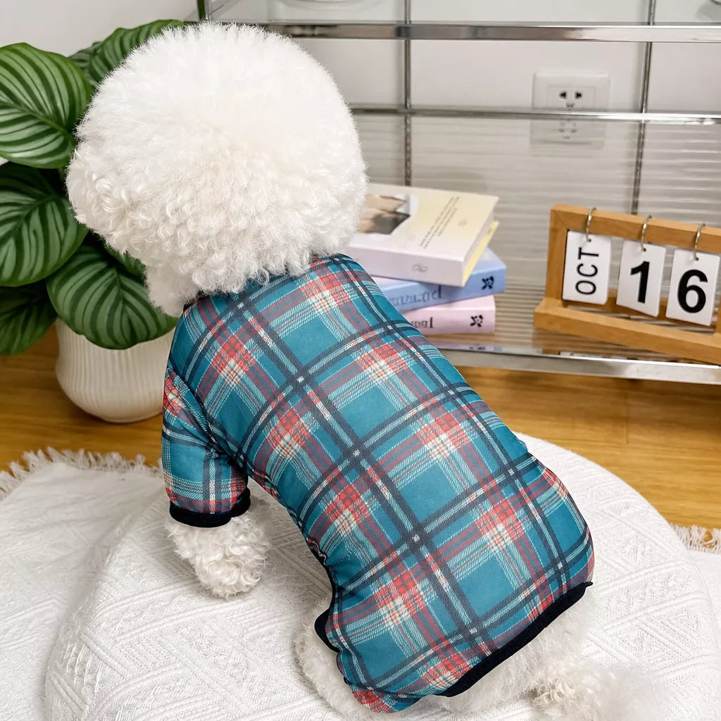 Striped Mesh Four-Leg Summer Shirt for Dogs