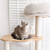 Rubberwood Cat Tree with Hideaway and Climbing Platform