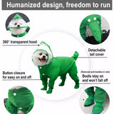 Waterproof Full-Coverage Raincoat with Leg Coverage for Small Dogs