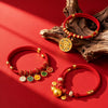 Red Chinese New Year Pet Collar with Lucky Charm