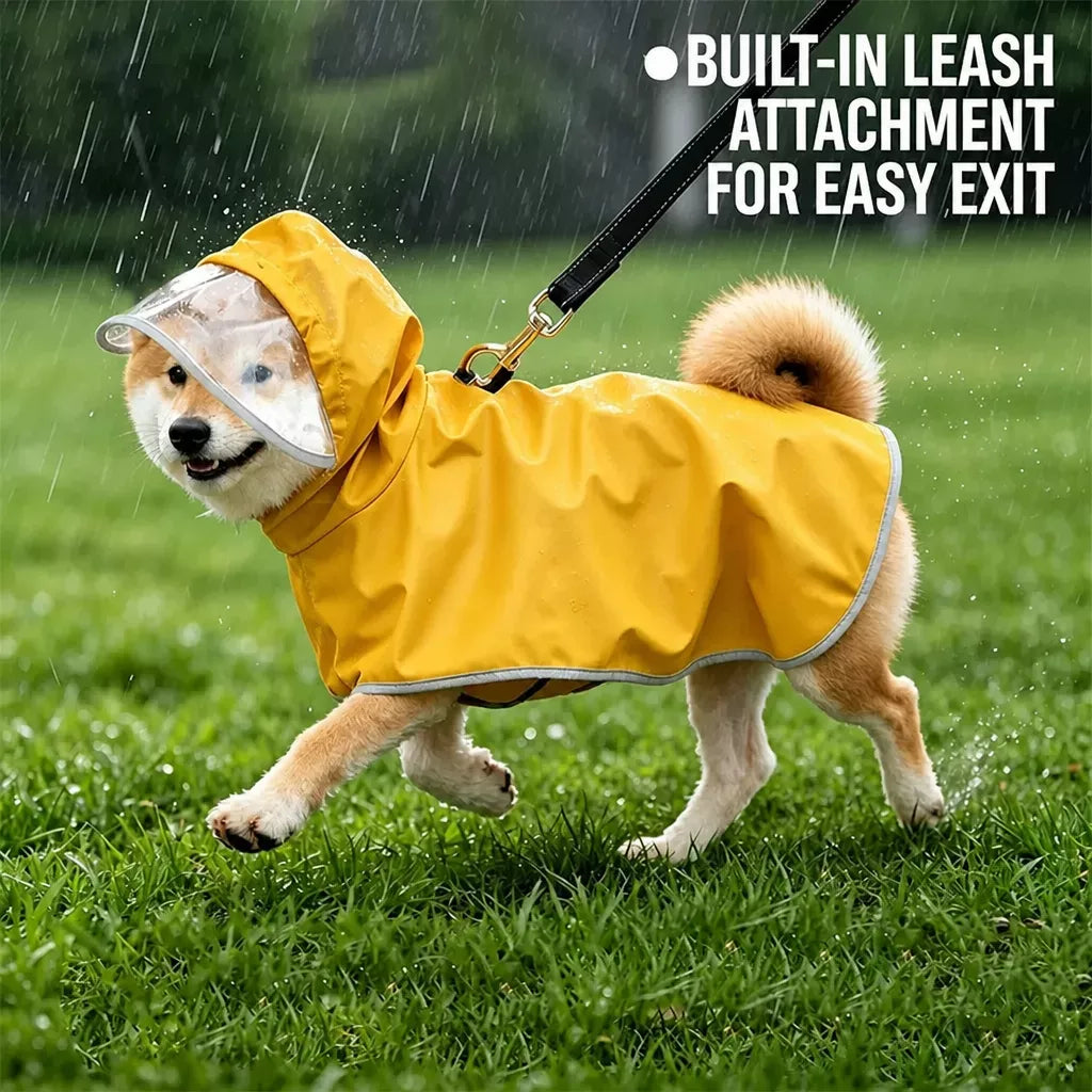 Dog Raincoat for Small and Medium Dogs