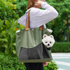 Canvas Crossbody Pet Carrier for Cats and Small Dogs