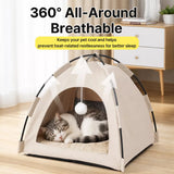 Foldable Indoor Cat Tent Bed