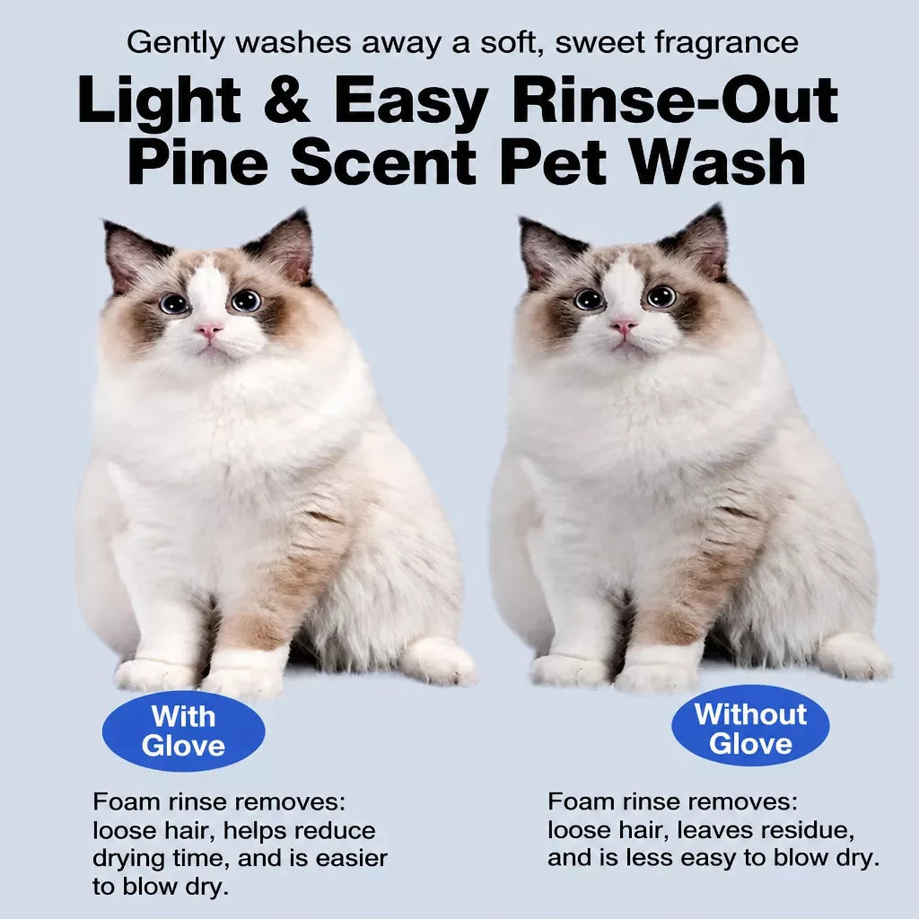 Pet Bathing Grooming Glove for Dogs and Cats