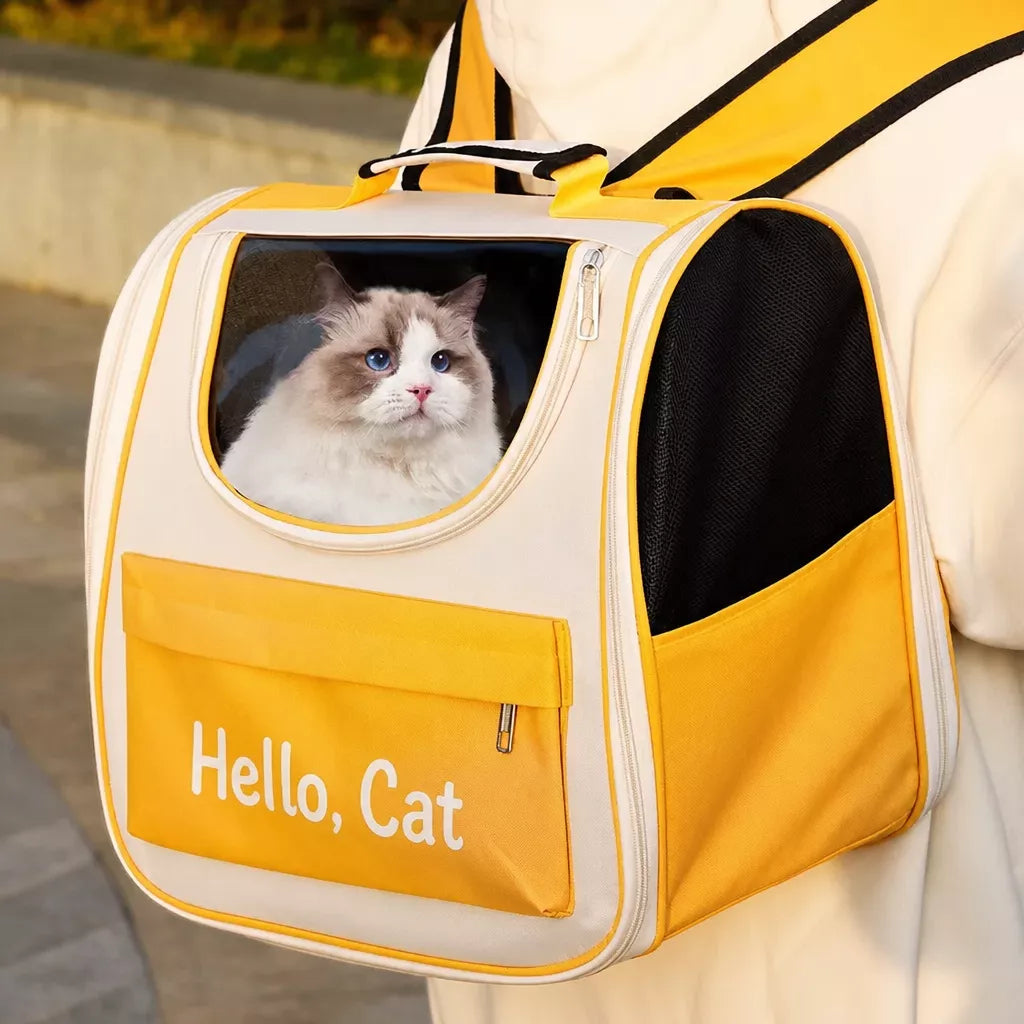 Large-Window Pet Carrier Backpack for Cats and Small Dogs