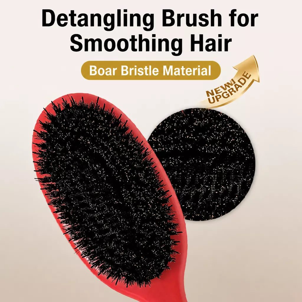 Boar Bristle Grooming Comb for Dogs and Cats
