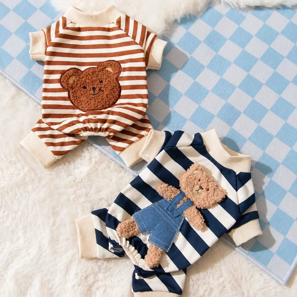 Teddy Bear Four-Leg Pet Outfit for Small Dogs & Cats