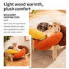 Flower-Shaped Pet Bed with Wood Stand