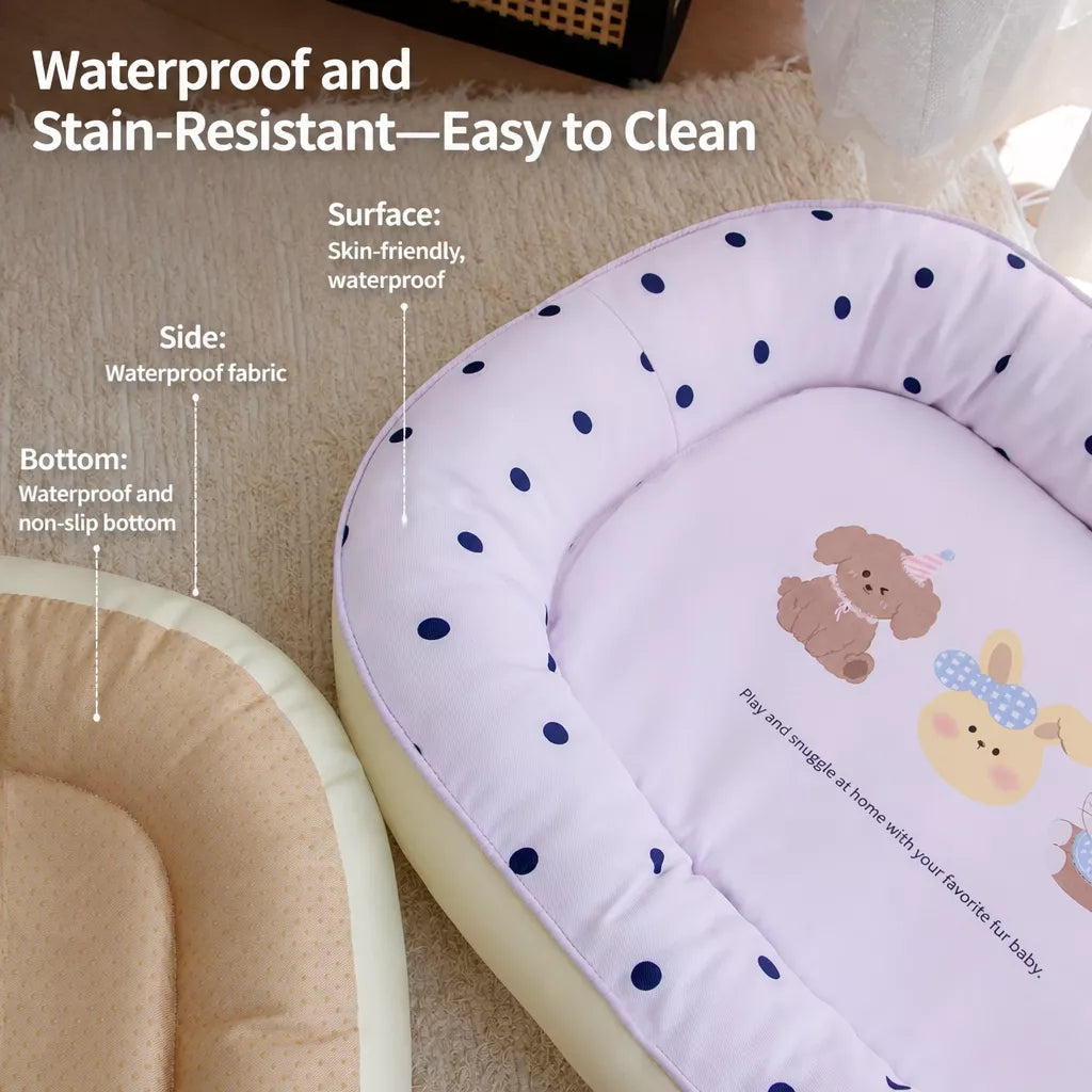 All-Season Washable Pet Bed for Small Dogs & Cats