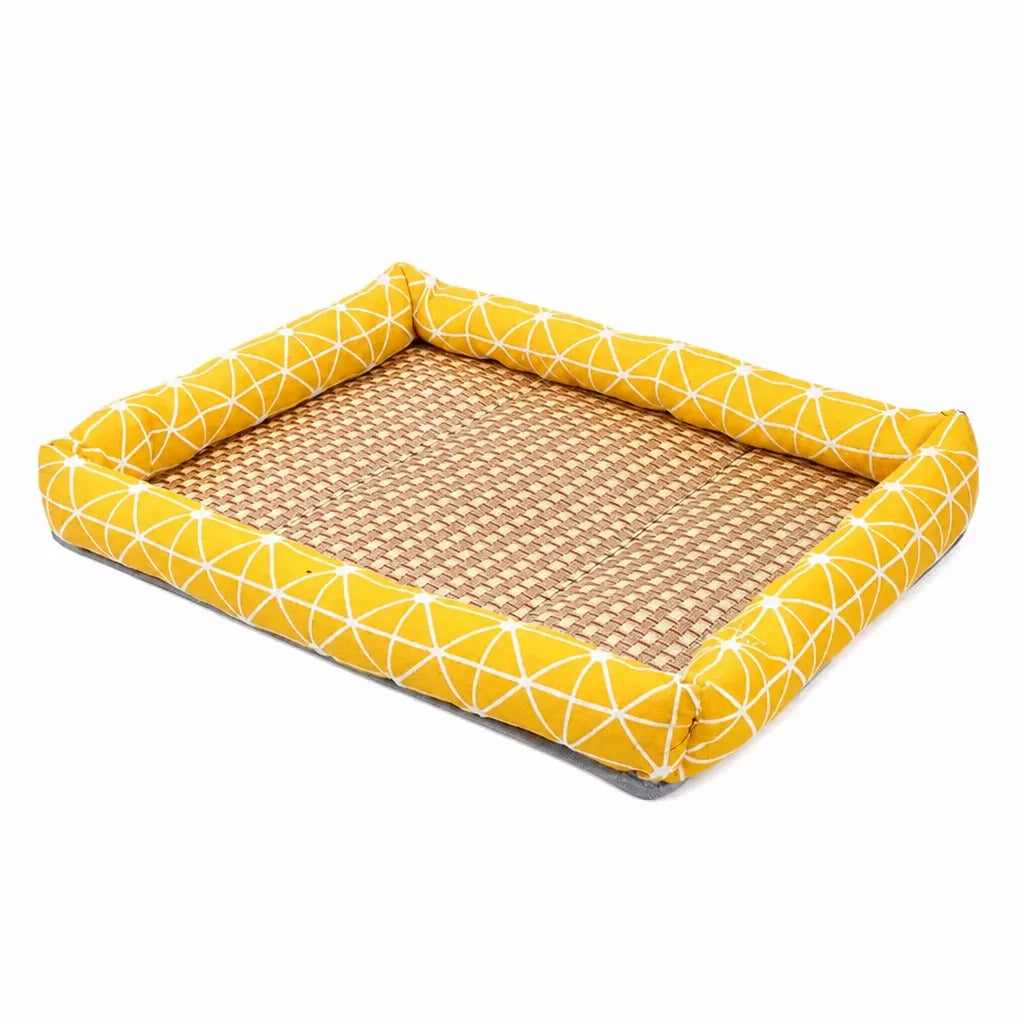 Year-Round Woven Pet Bed Mat for Dogs & Cats