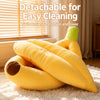 Banana-Shaped Pet Bed for Cats and Small Dogs