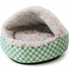Cozy Semi-Enclosed Round Pet Bed for Cats and Small Dogs