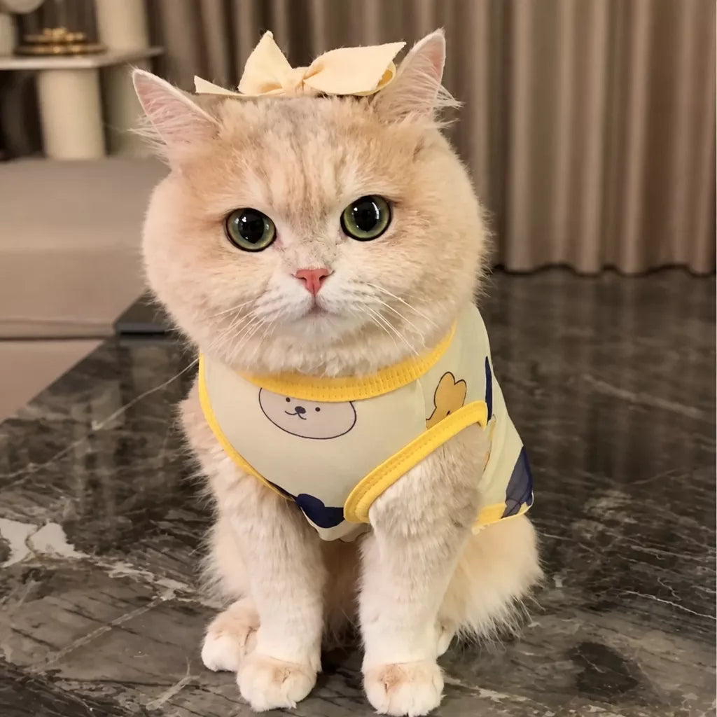 Lightweight Mesh Pet Vest for Cats and Small Dogs