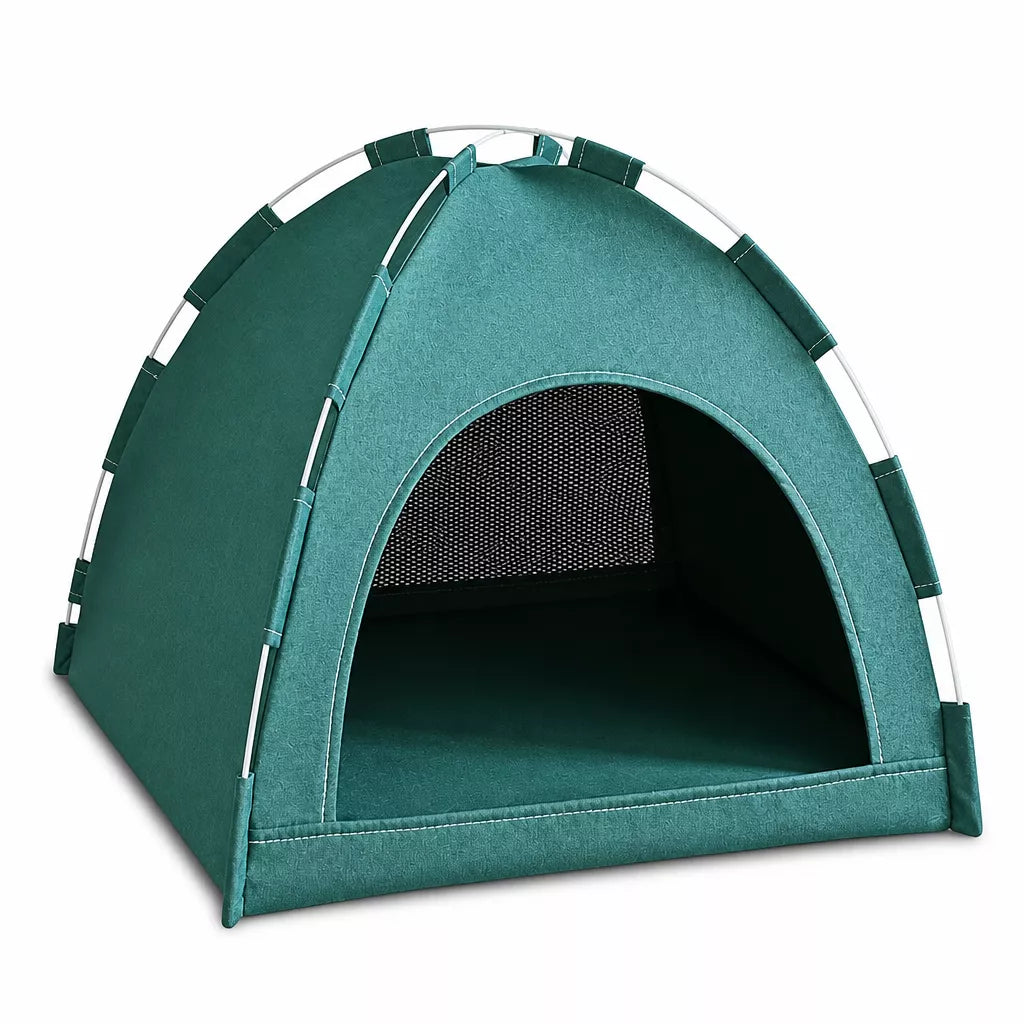 Foldable Pet Tent House with Washable Cover